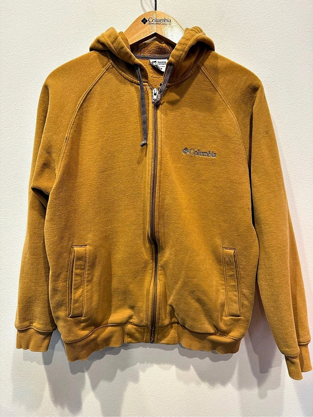 Columbia Men'Small Fleece Full-Zip Hoodie Size Small Vintage